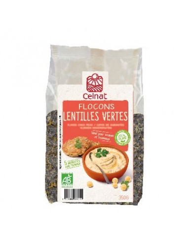 Flocons Lentilles Vertes 350 G De France 