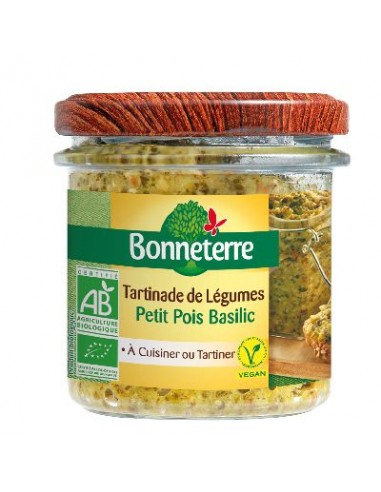 Tartinade Legumes Petits Pois Basilic 135 G D'allemagne 