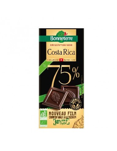 Chocolat Degustation Noir Costa Rica 75% De Suisse 