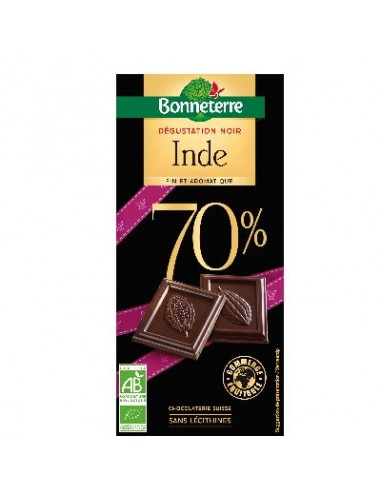 Chocolat Degustation Noir Origine Inde 70% De Suisse 