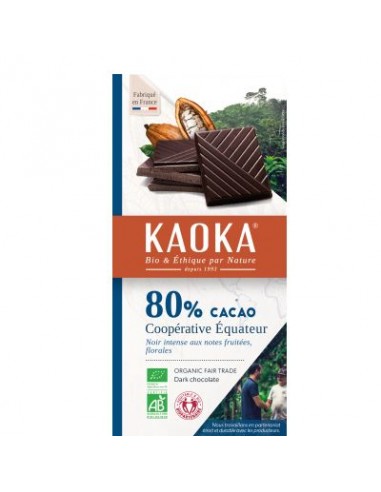 Kaoka Noir Equateur 80% 100g De Non Ue 