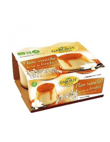 Flan Vanille Nappe Caramel Brebis 4 X100 G De France 