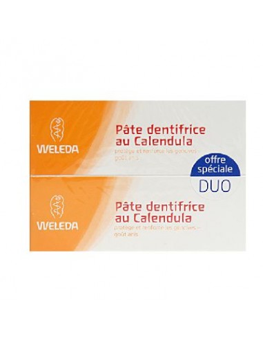 Lot Dentifrice Calendula 2x75ml 